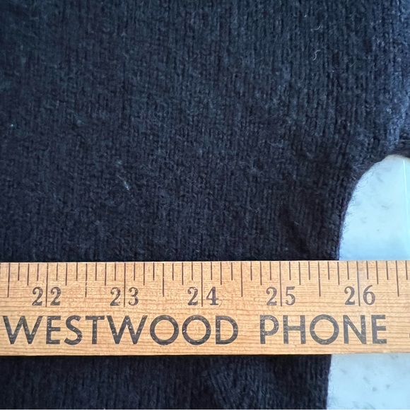 Zadig & Voltaire Black Wool & Cashmere Blend Star Motif Crew Neck Sweater. Sz XS - Picture 10 of 13